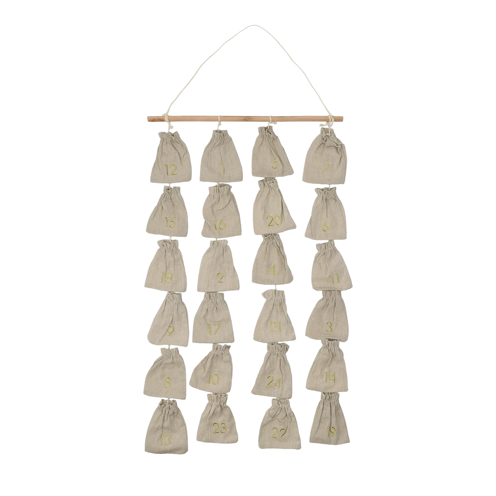 Scandi Living Calendrier de l'Avent Joyful Beige