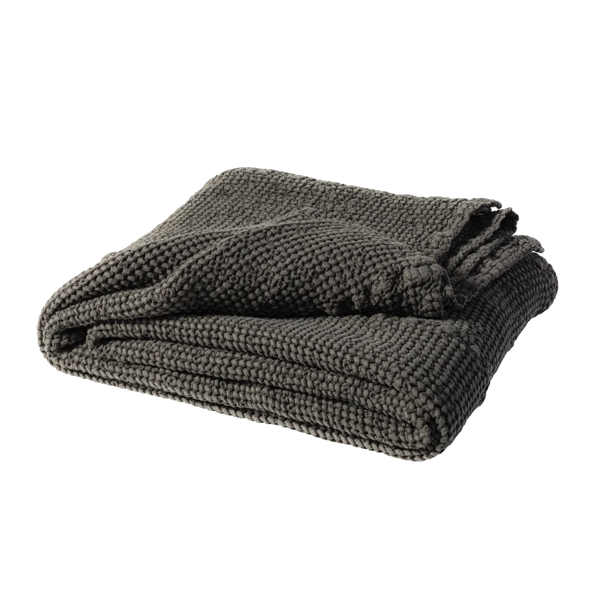 Scandi Living Couvre-lit Moss cm charcoal (gris)