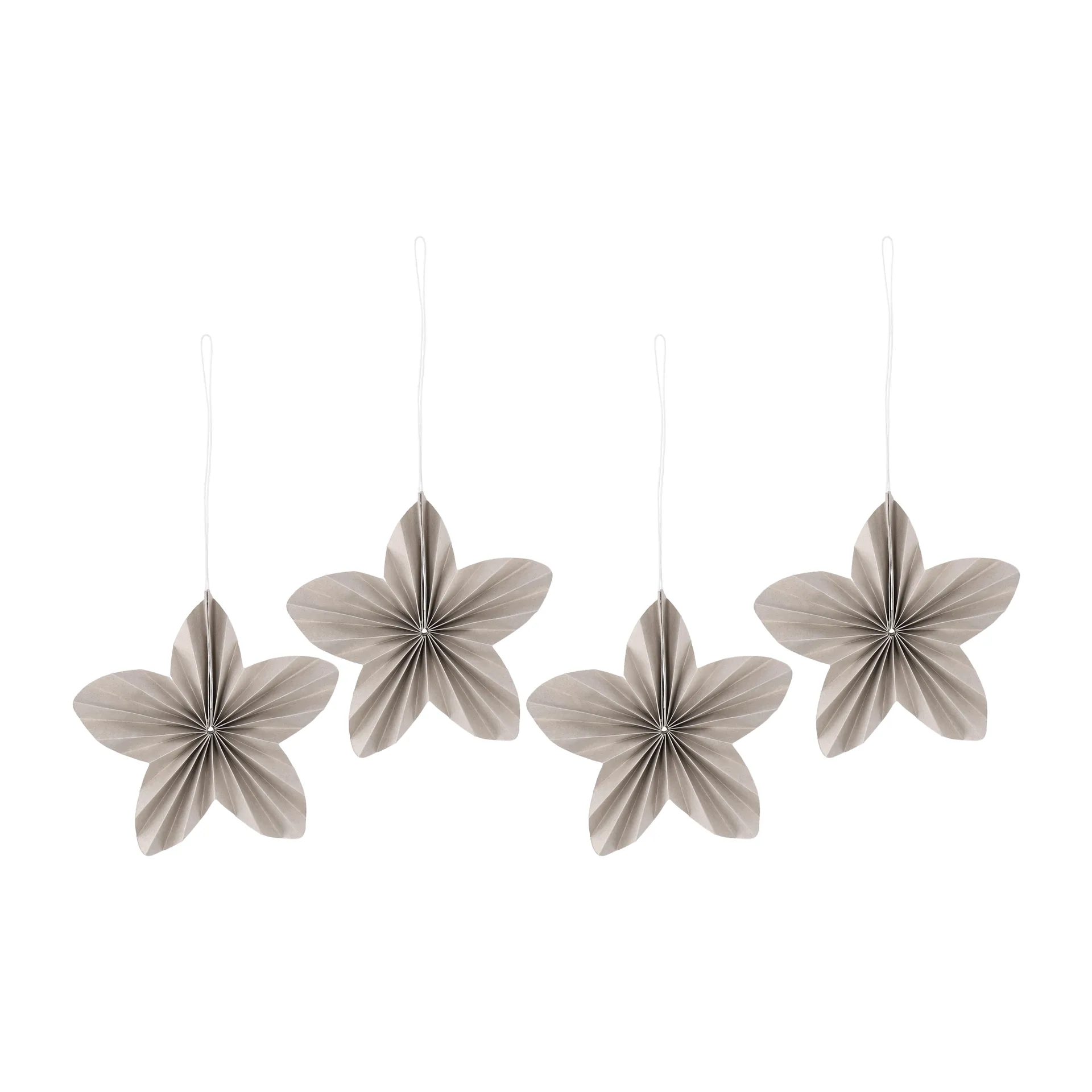 Scandi Living Décorations de Noël Twinkle lot de 4 Beige