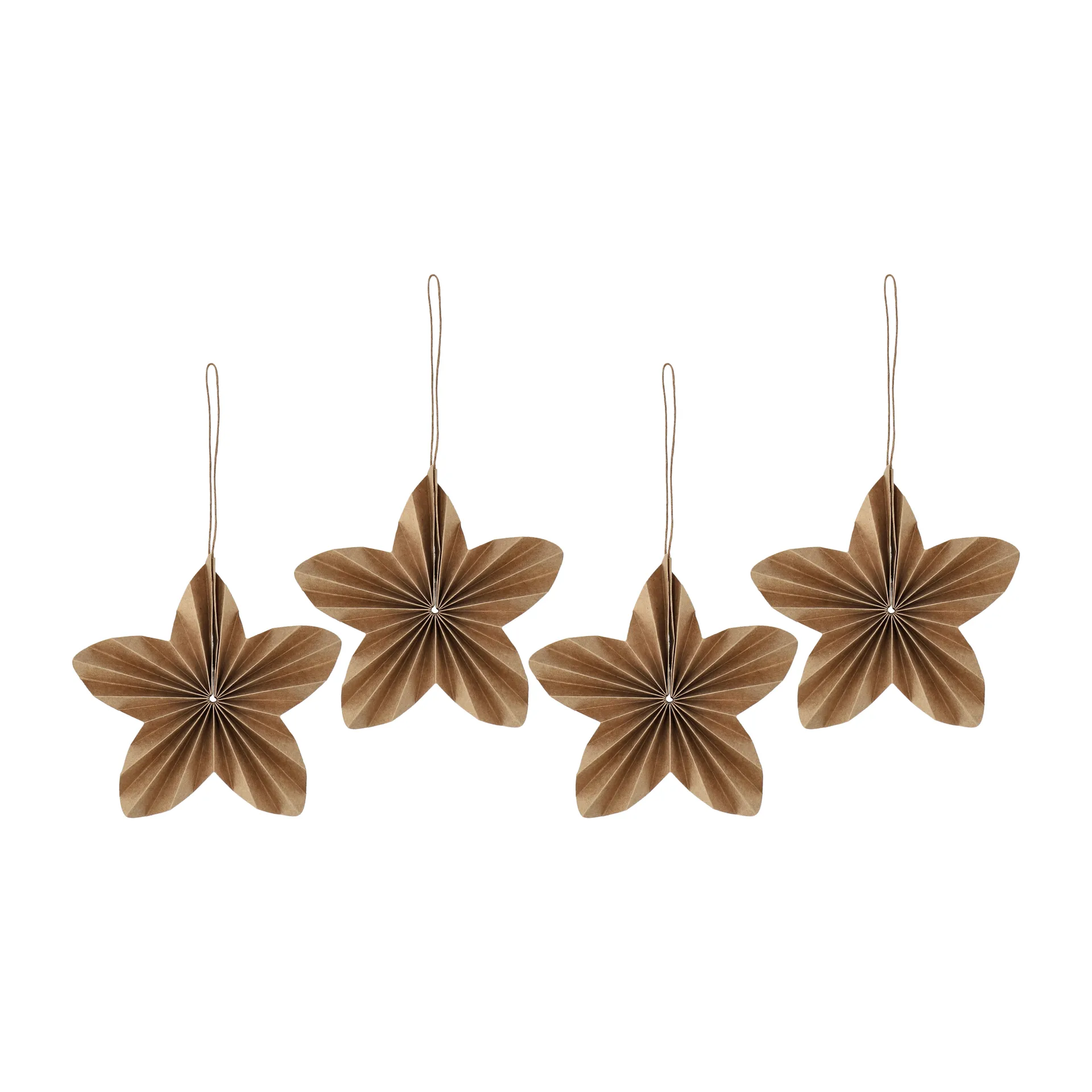 Scandi Living Décorations de Noël Twinkle lot de 4 Naturel