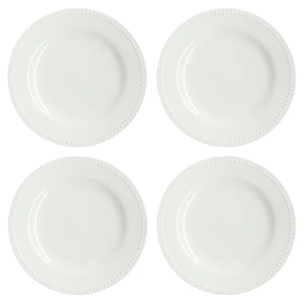 Dots assiett 22 cm 4-pack, Cremevit
