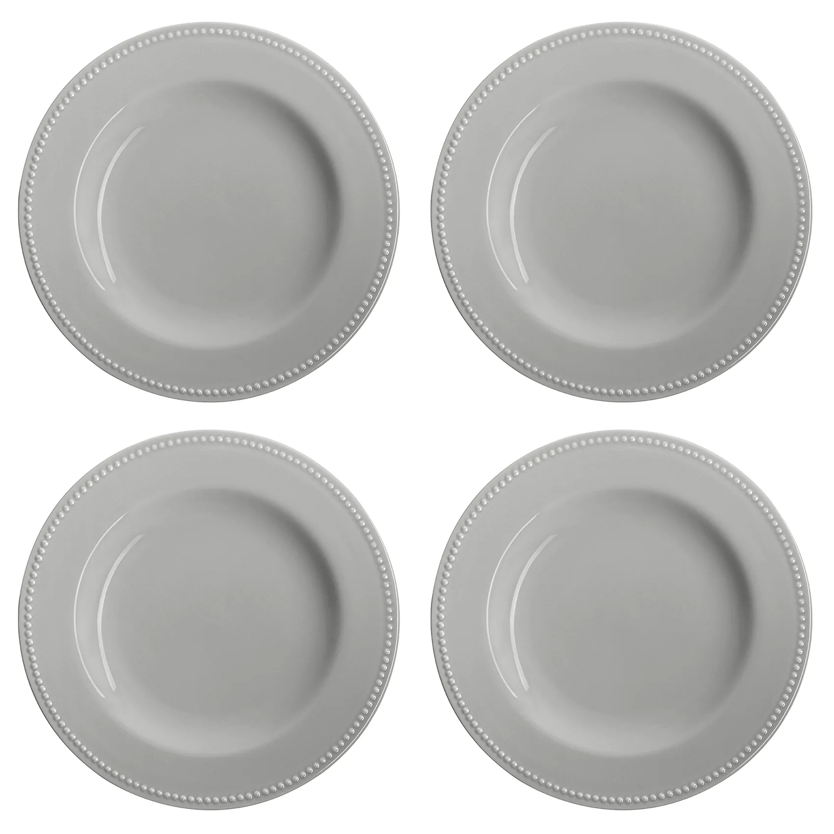 Scandi Living Dots tallrik 28 cm 4-pack Gr&aring;