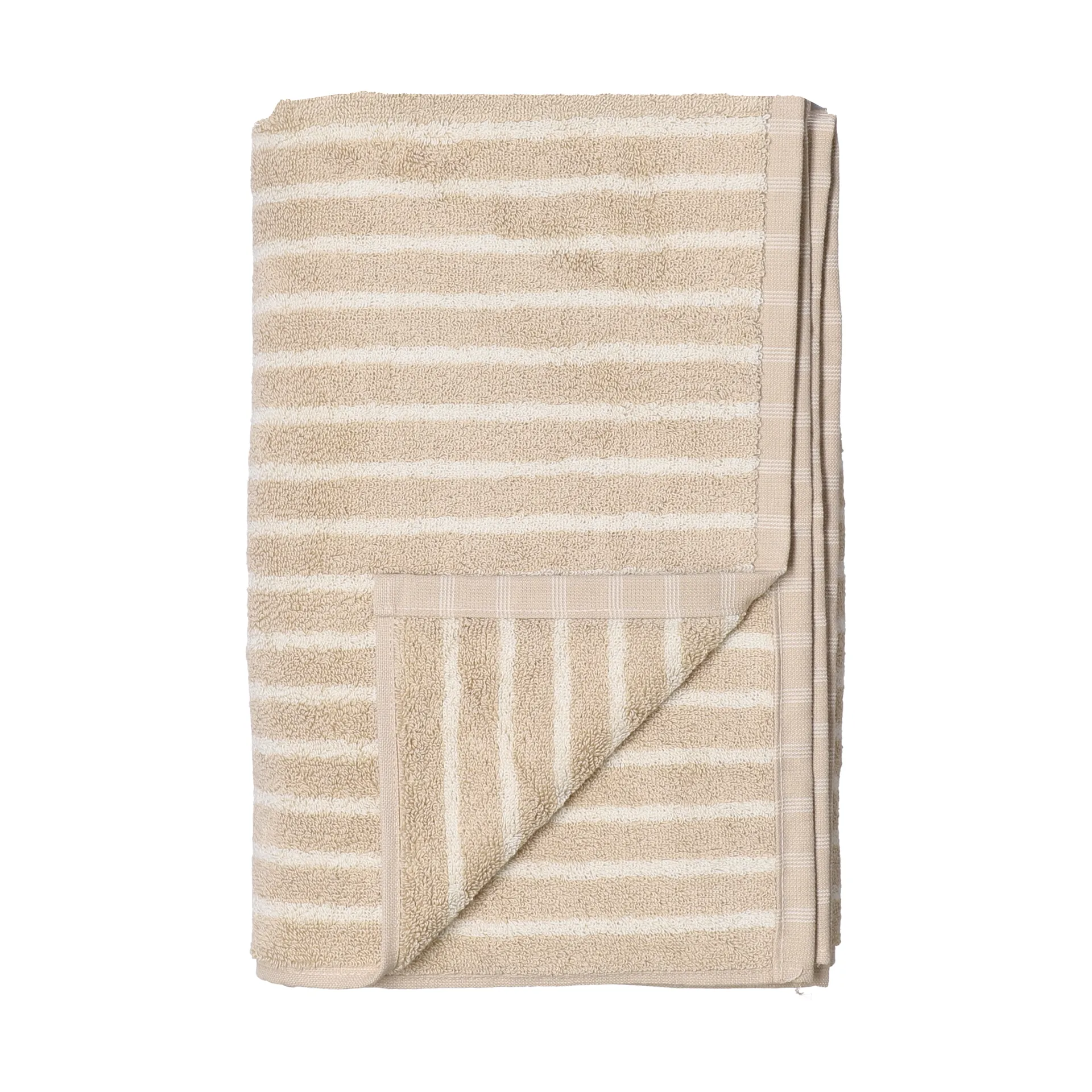 Scandi Living Drap de bain Drift cm Beige-blanc