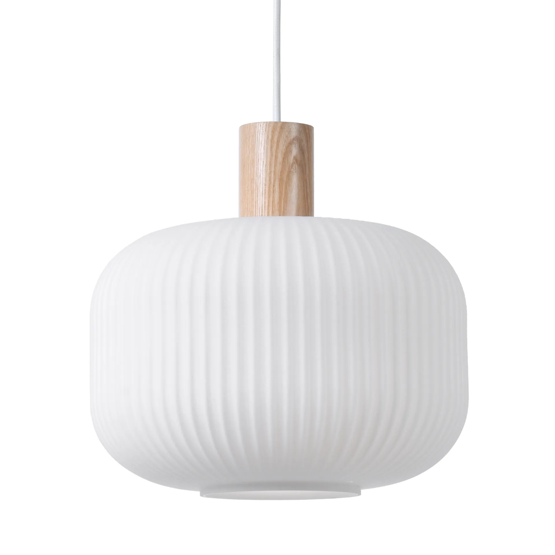 Scandi Living Fair loftslampe Ø30 cm Frosted glas-ask
