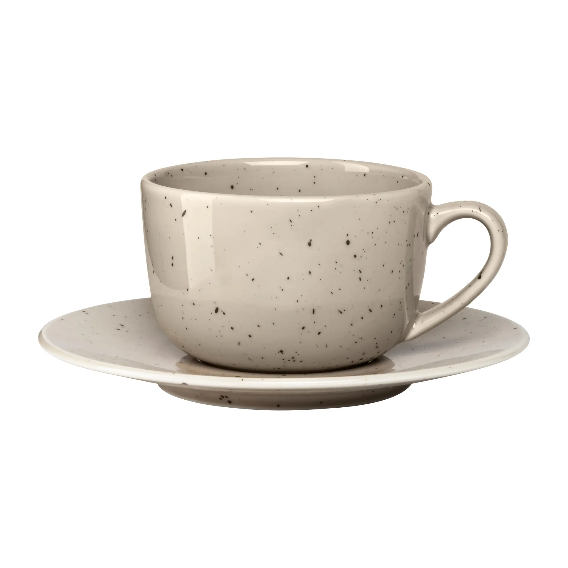 Scandi Living Freckle kop med underkop 26 cl Beige
