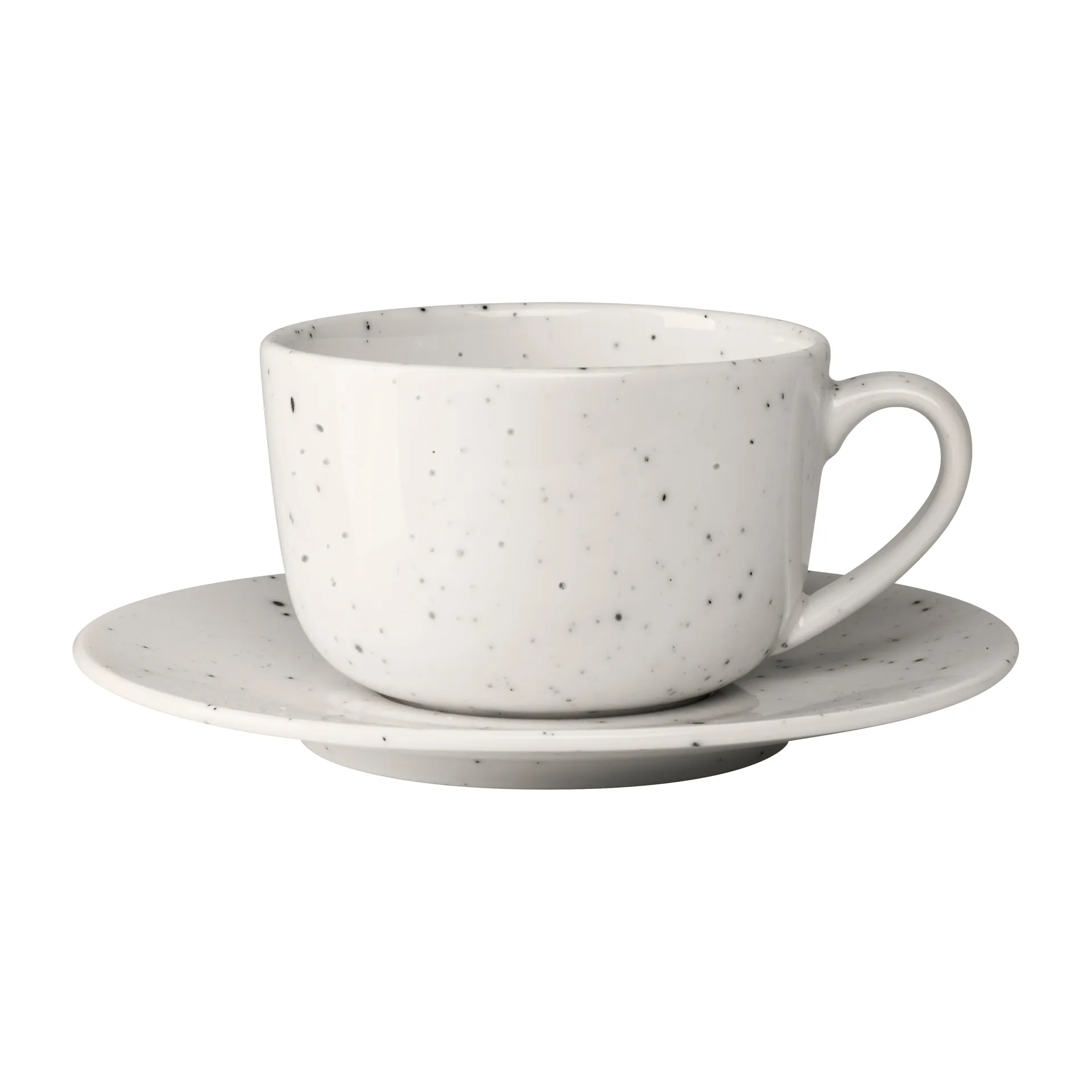 Scandi Living Freckle kop med underkop 26 cl Hvid