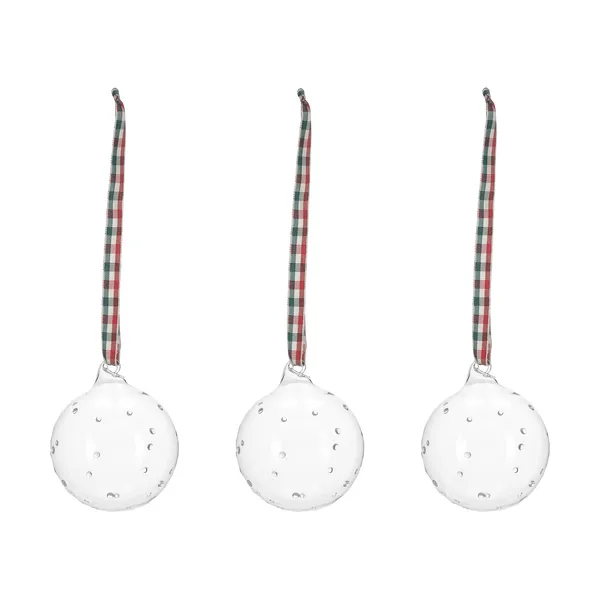 Grace julgranskula med rosett 3-pack