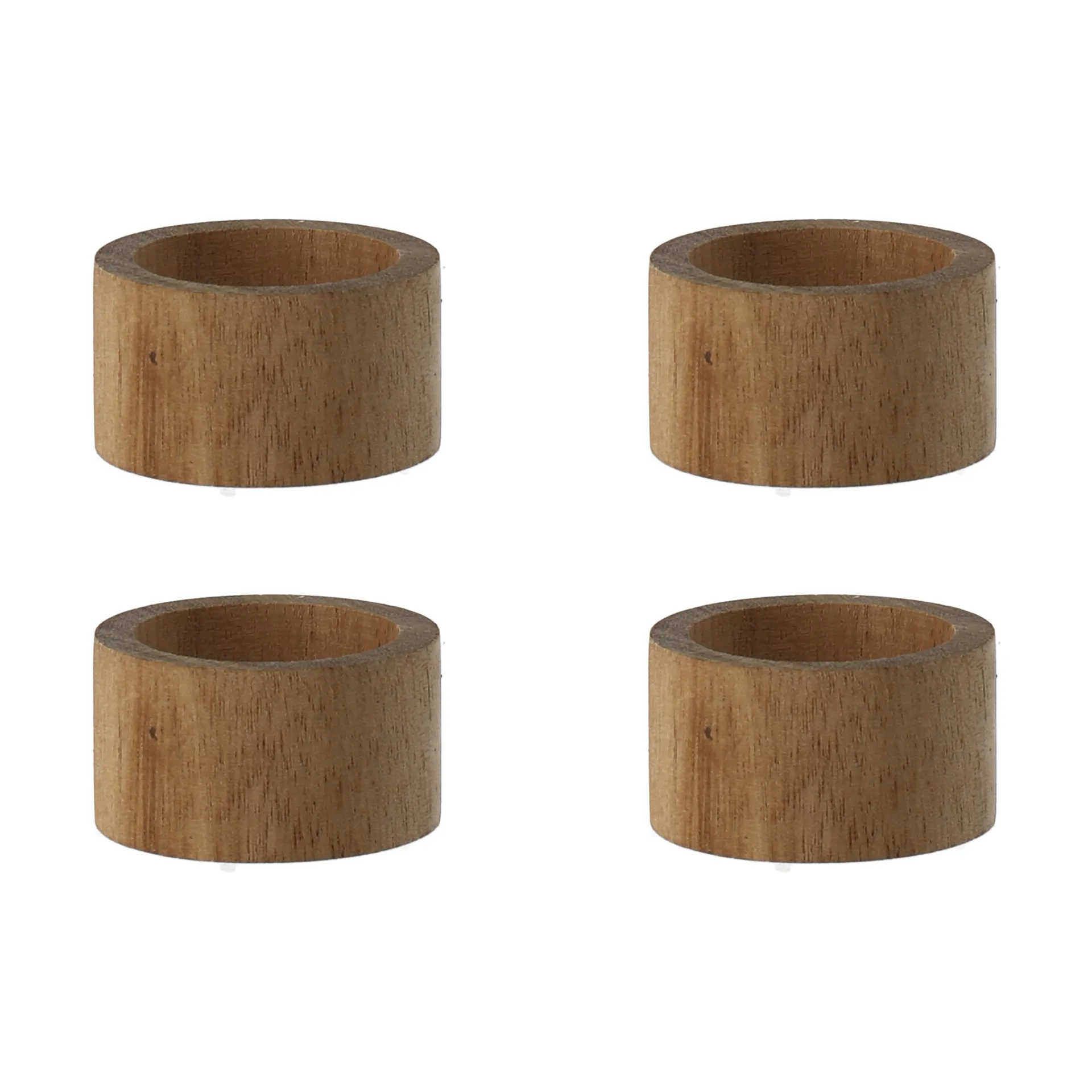 Scandi Living Hollow servietring Ø5 cm 4-pak Acacia