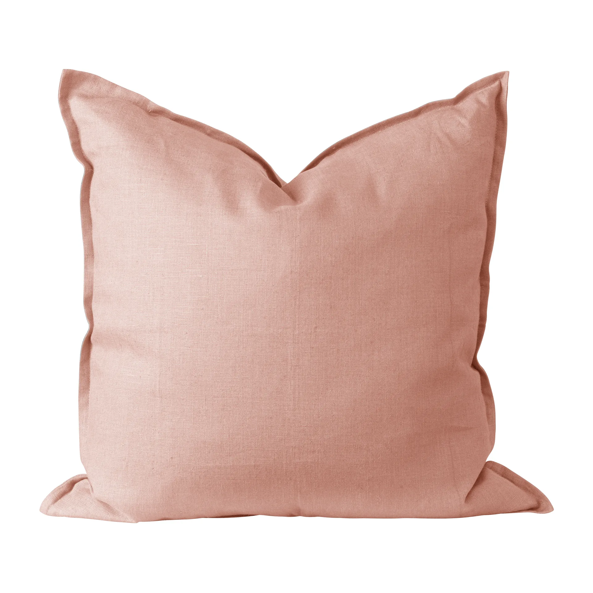 Scandi Living Housse de coussin en lin Calm cm Dusty Rose