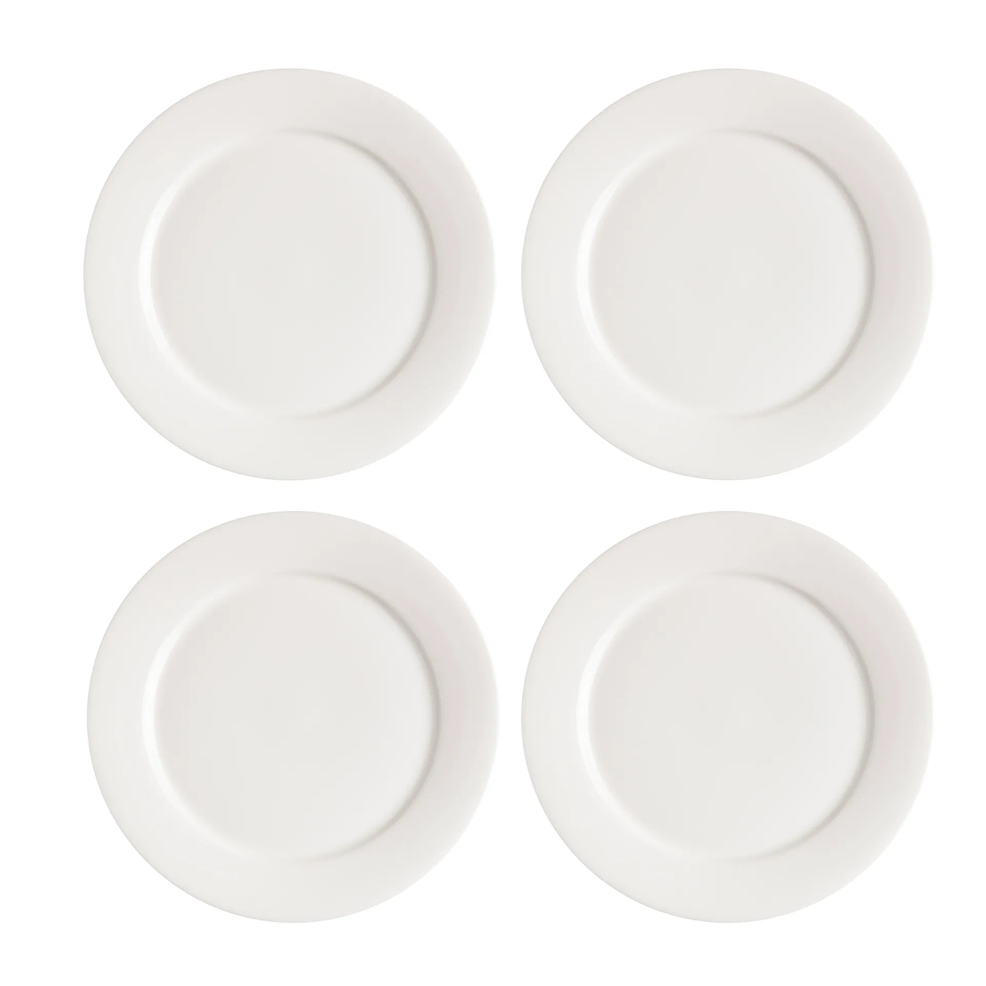Scandi Living Kalk assiett 21 cm 4-pack vit