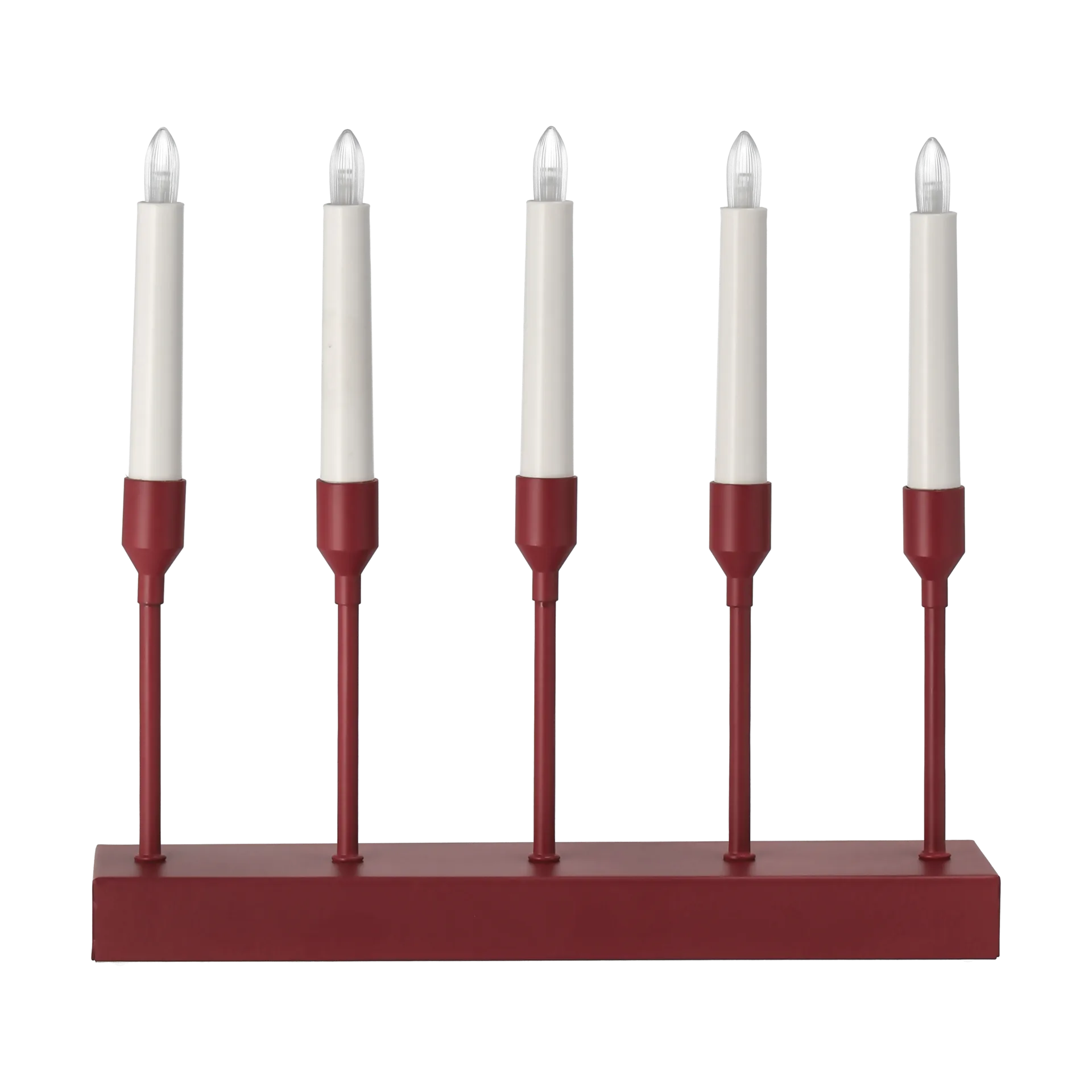 Scandi Living Kindle portabel adventsljusstake 30 cm M&ouml;rkr&ouml;d