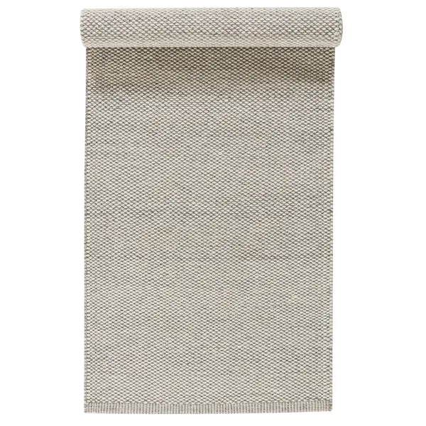 Lea ullmatta naturvit, 80x240 cm