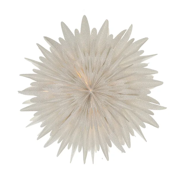 Luna adventsstjärna vit med prickar, 60 cm