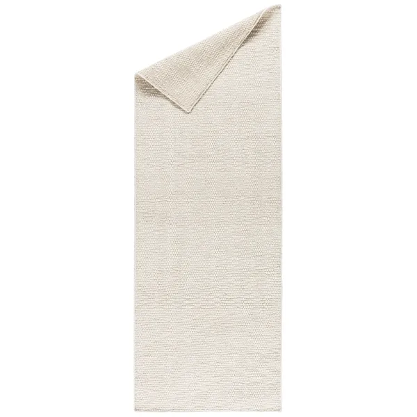 Pebble ullmatta vit, 80x240 cm