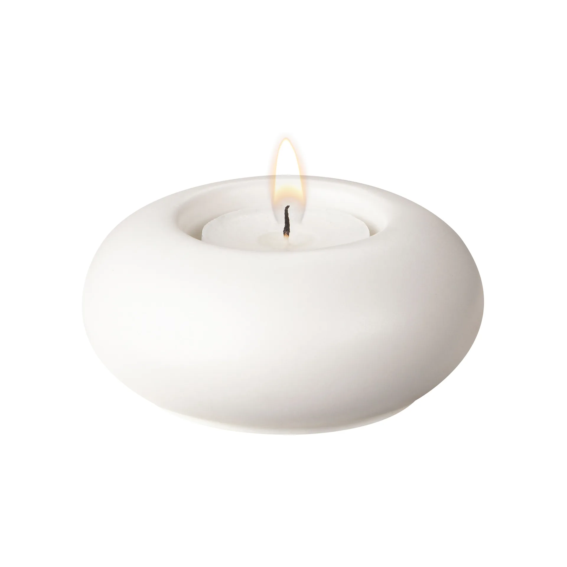 Scandi Living Photophore Stone Ø9 cm Blanc