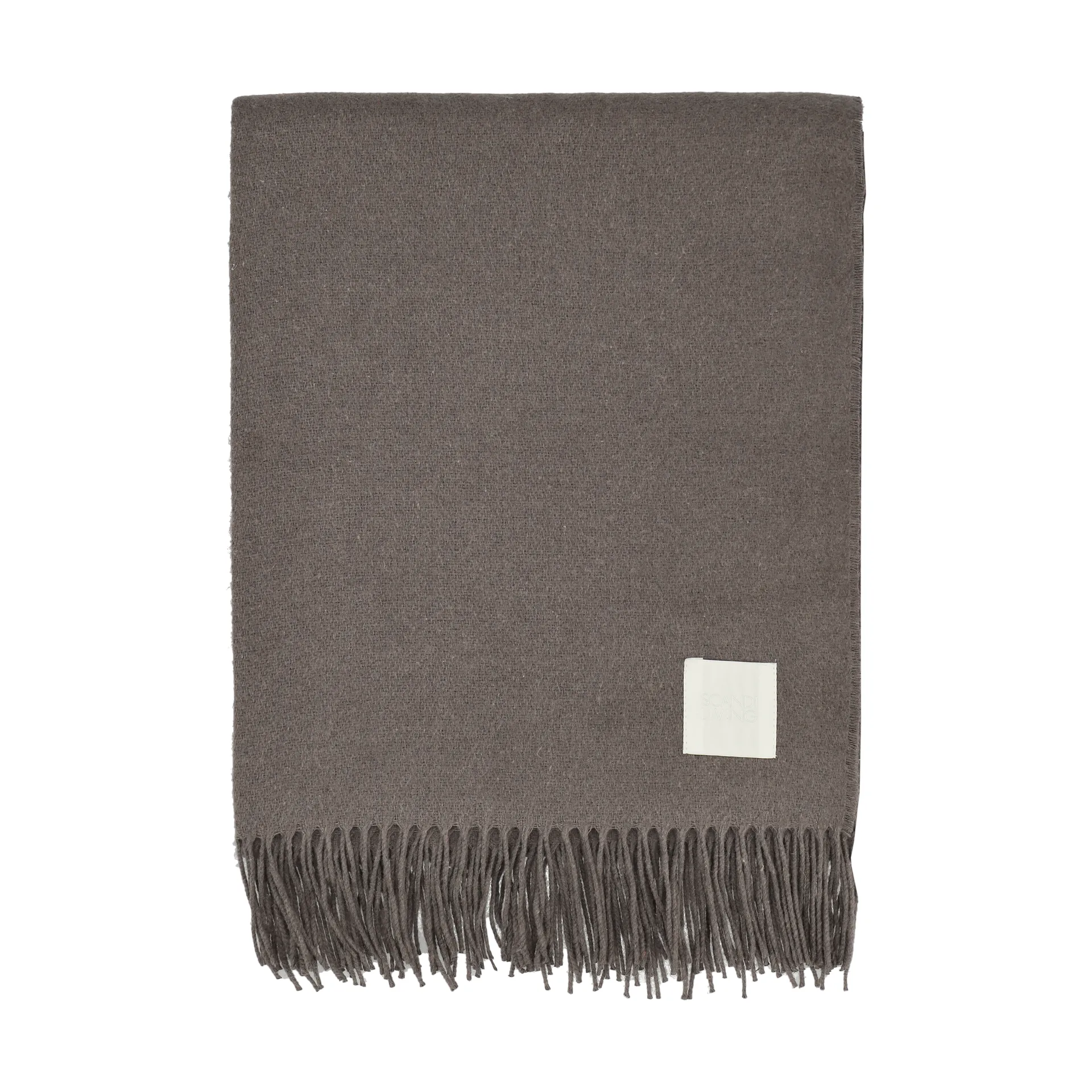 Scandi Living Plaid en coton Loom cm Taupe