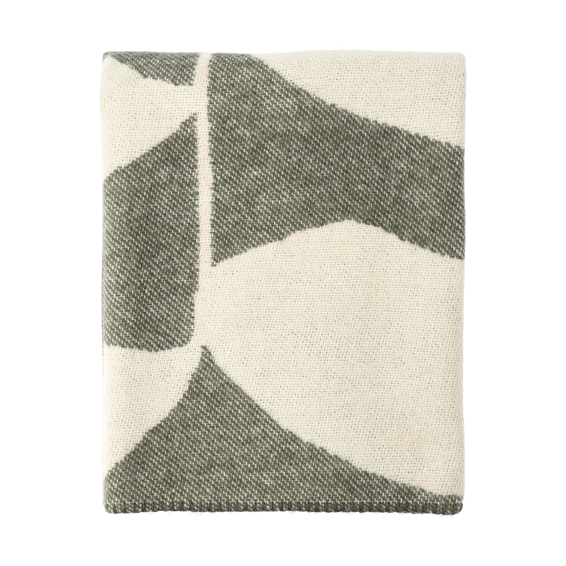 Scandi Living Plaid en laine Leaf cm Khaki vert