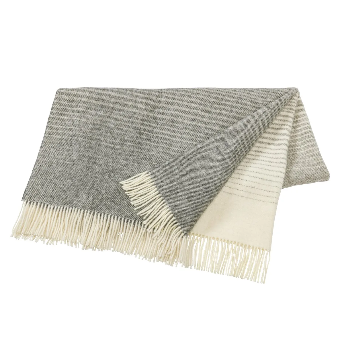 Scandi Living Plaid en laine Mist Stone
