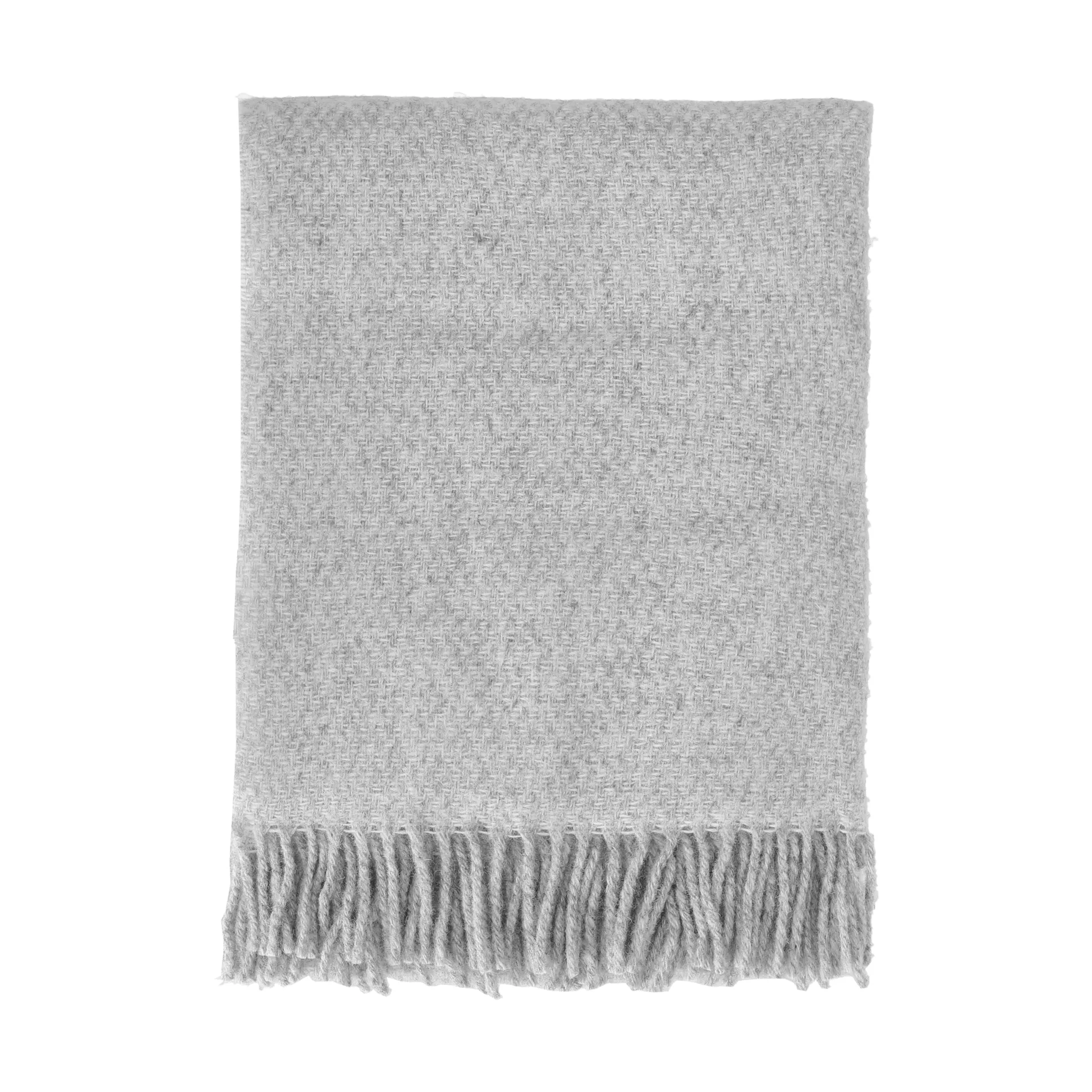 Scandi Living Plaid en laine Sandstone cm Gris clair