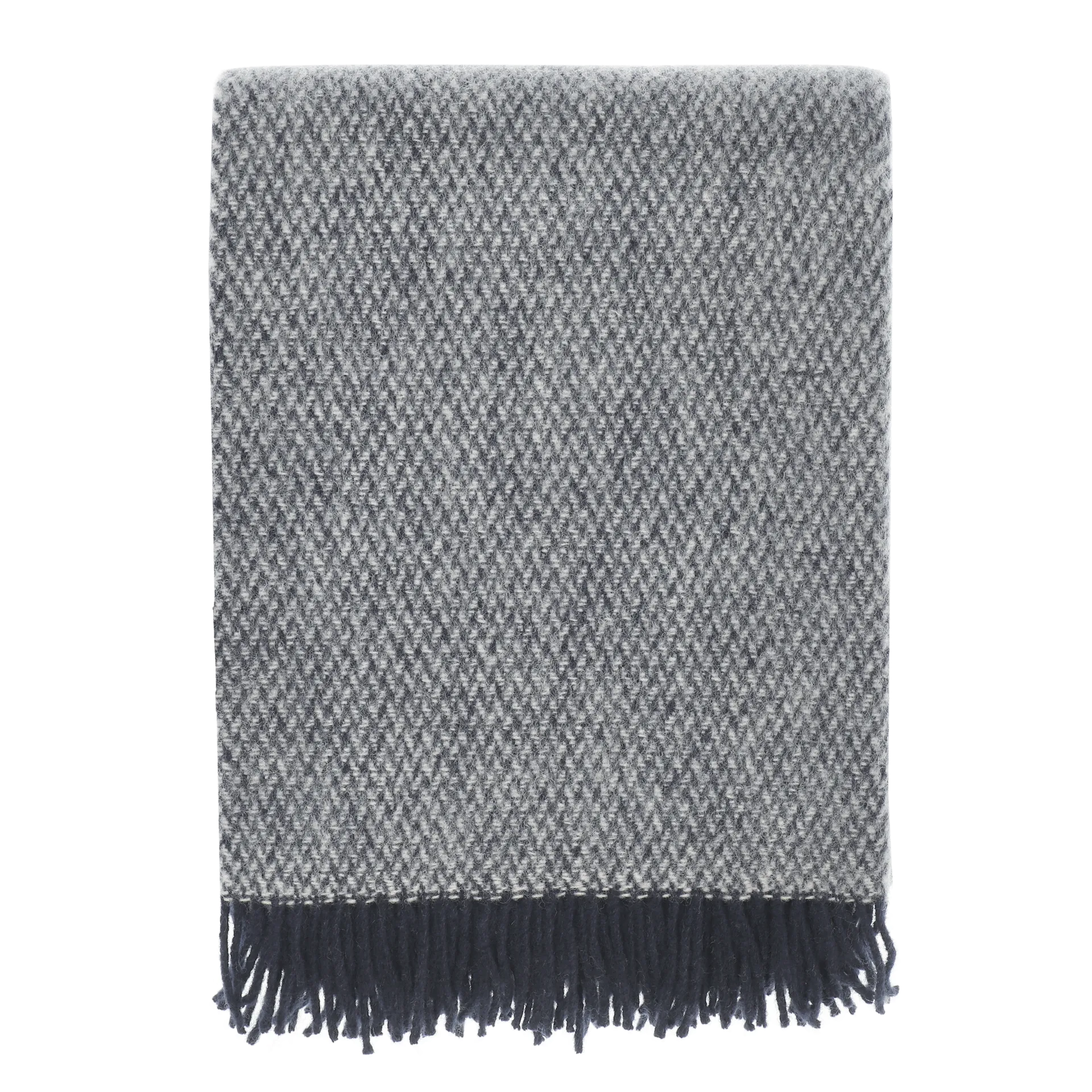 Scandi Living Plaid en laine Sandstone cm Indigo bleu