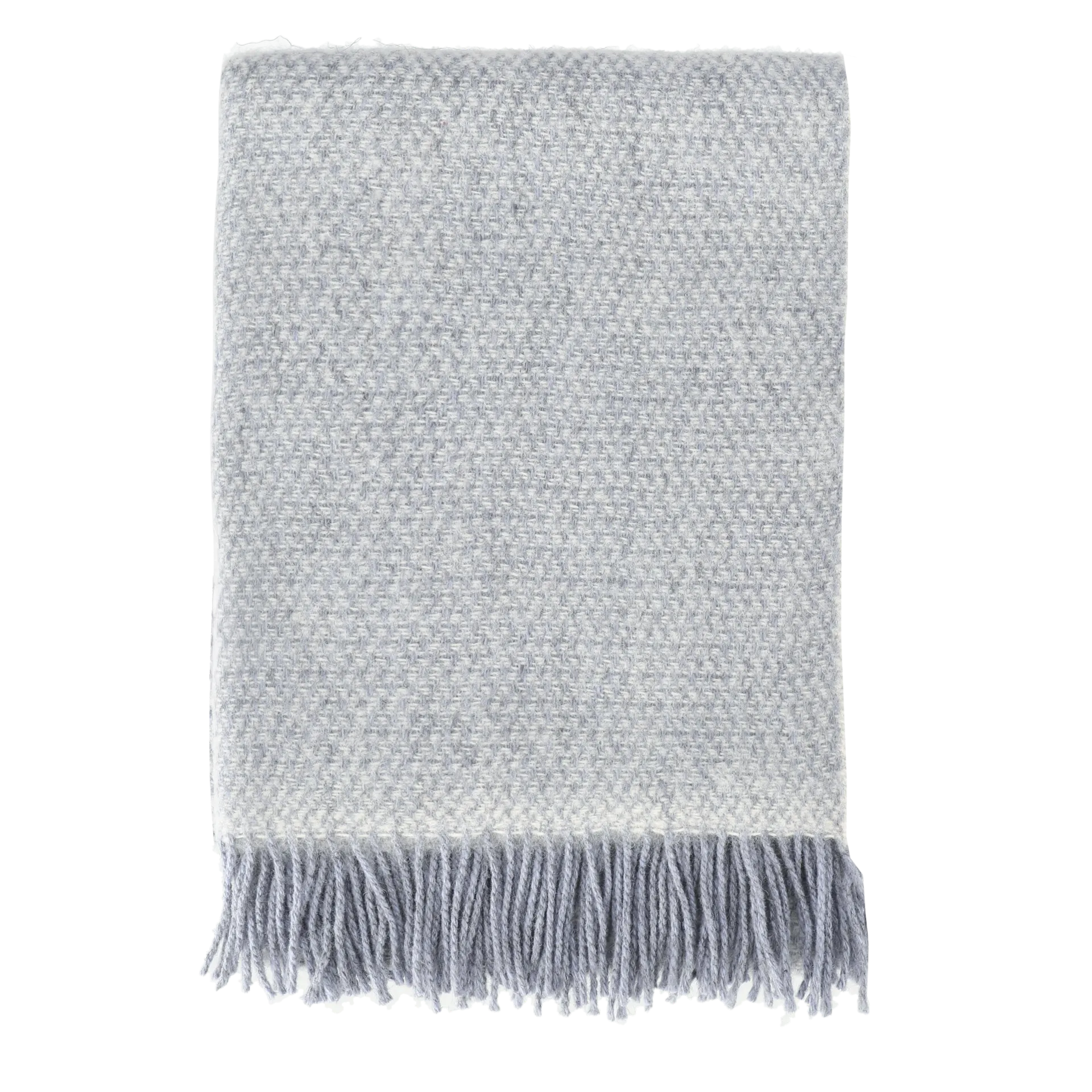 Scandi Living Plaid en laine Sandstone cm Mélange bleu-gris