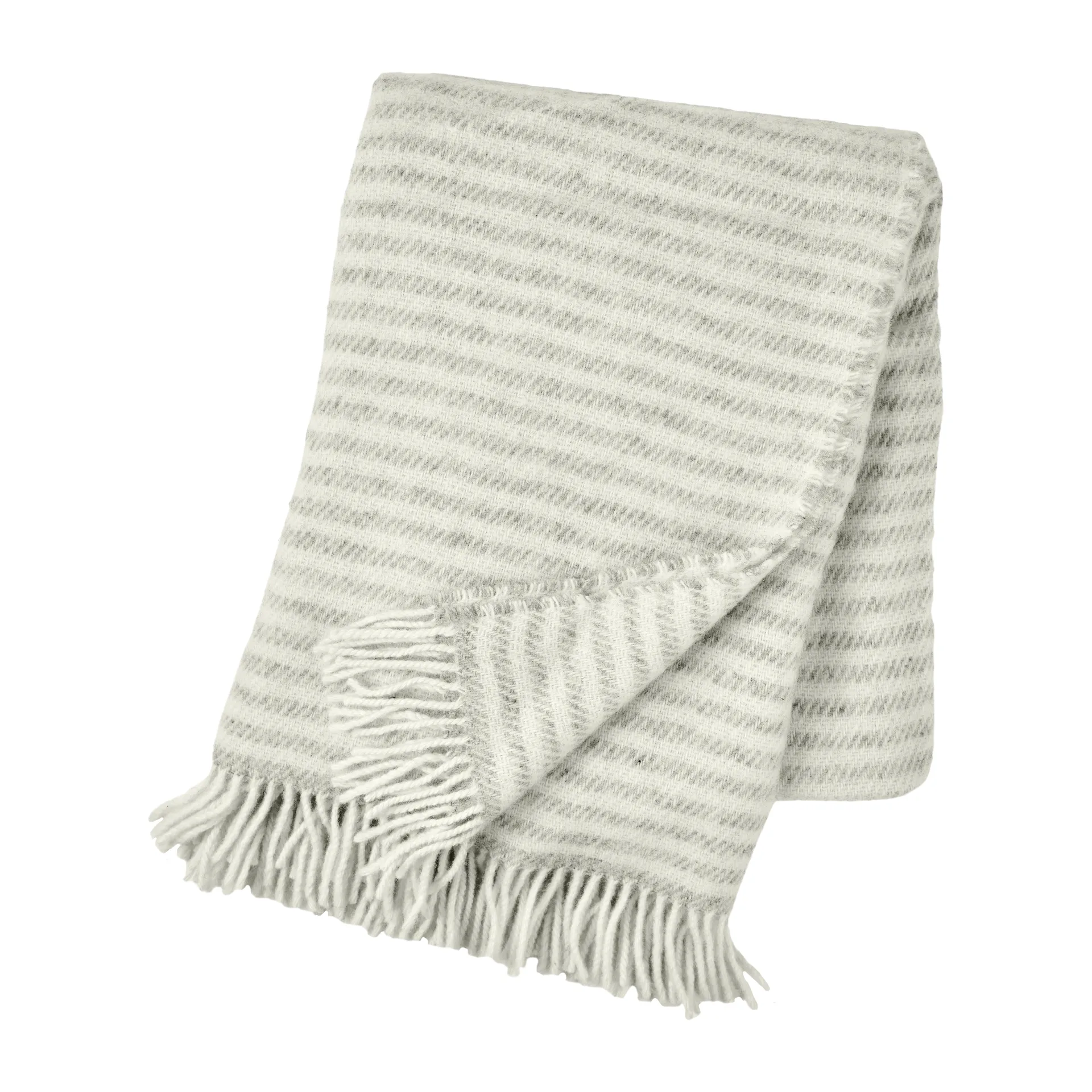 Scandi Living Plaid en laine Tidal cm Gris clair