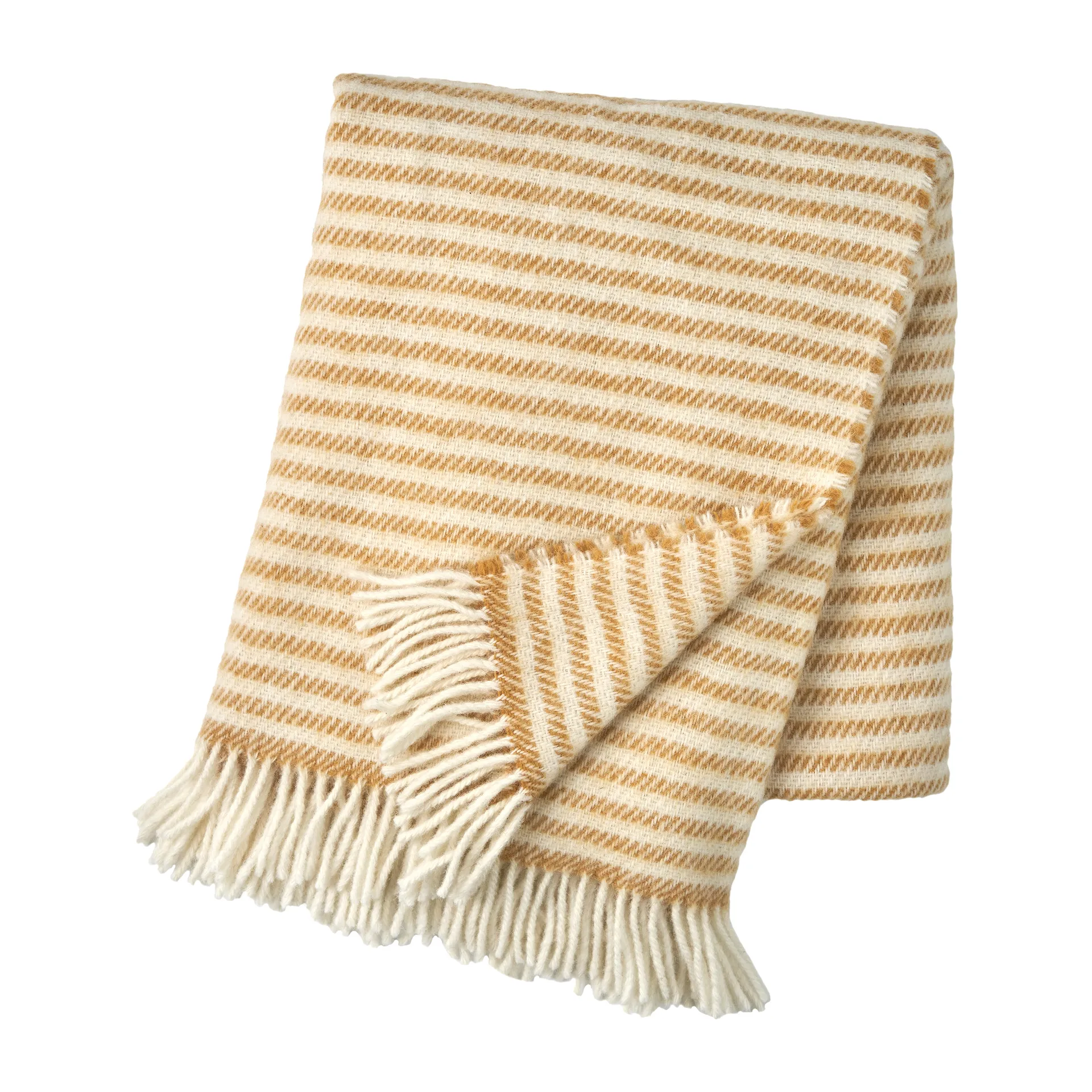 Scandi Living Plaid en laine Tidal cm Mustard