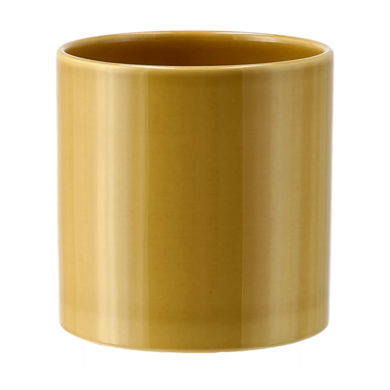 Scandi Living Pot de fleur Sleek Ø Moutarde