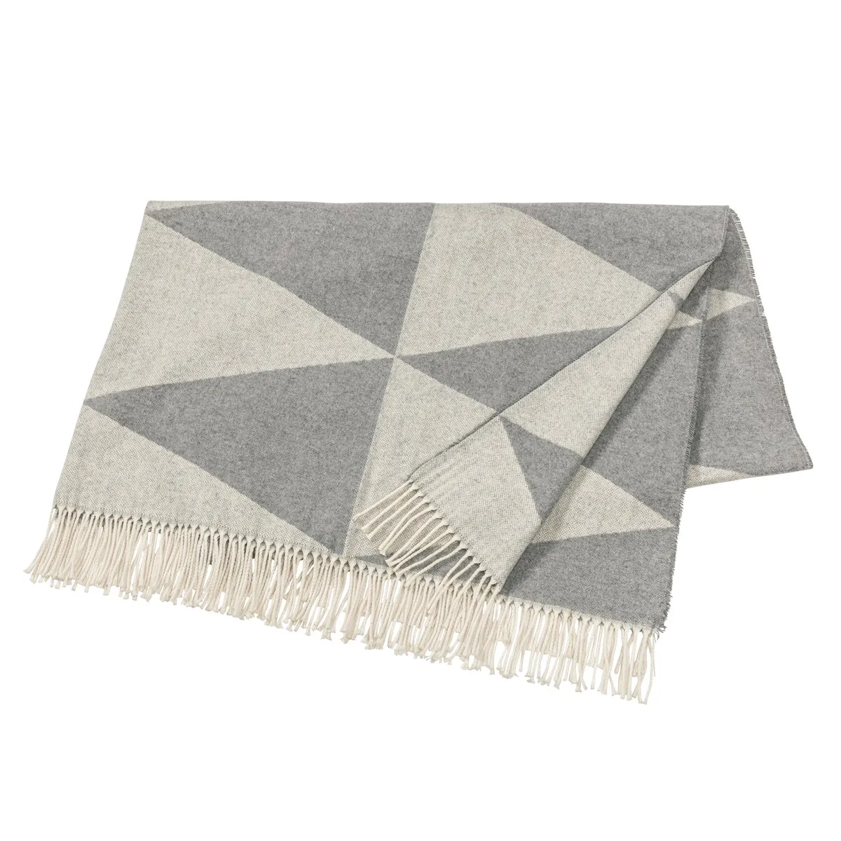 Scandi Living Rime bomuldsplaid Fog