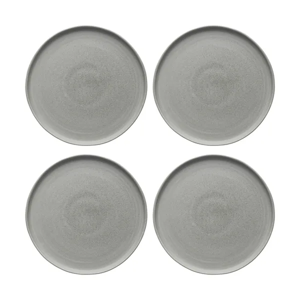 Sandsbro mattallrik ljusgrå, Ø26 cm, 4-pack