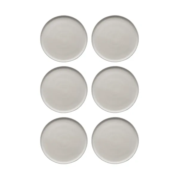 Sandsbro mattallrik offwhite, Ø26 cm, 6-pack