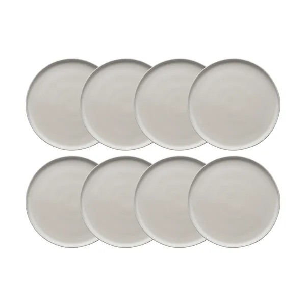 Sandsbro mattallrik offwhite, Ø26 cm, 8-pack