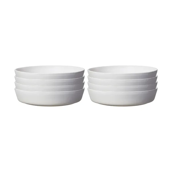 Sandsbro pastatallrik offwhite, Ø23 cm, 8-pack