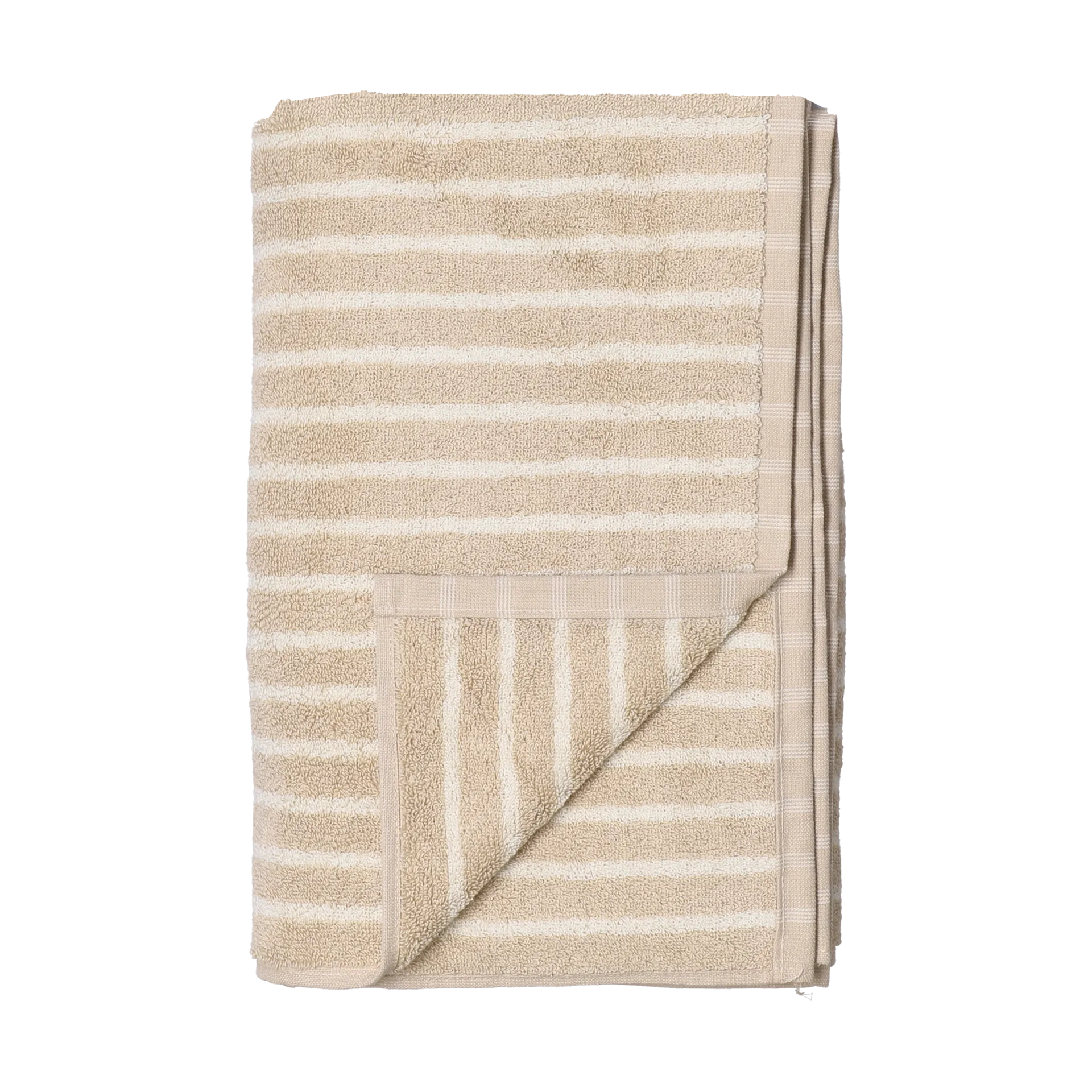 Scandi Living Serviette de bain Drift cm Beige-blanc
