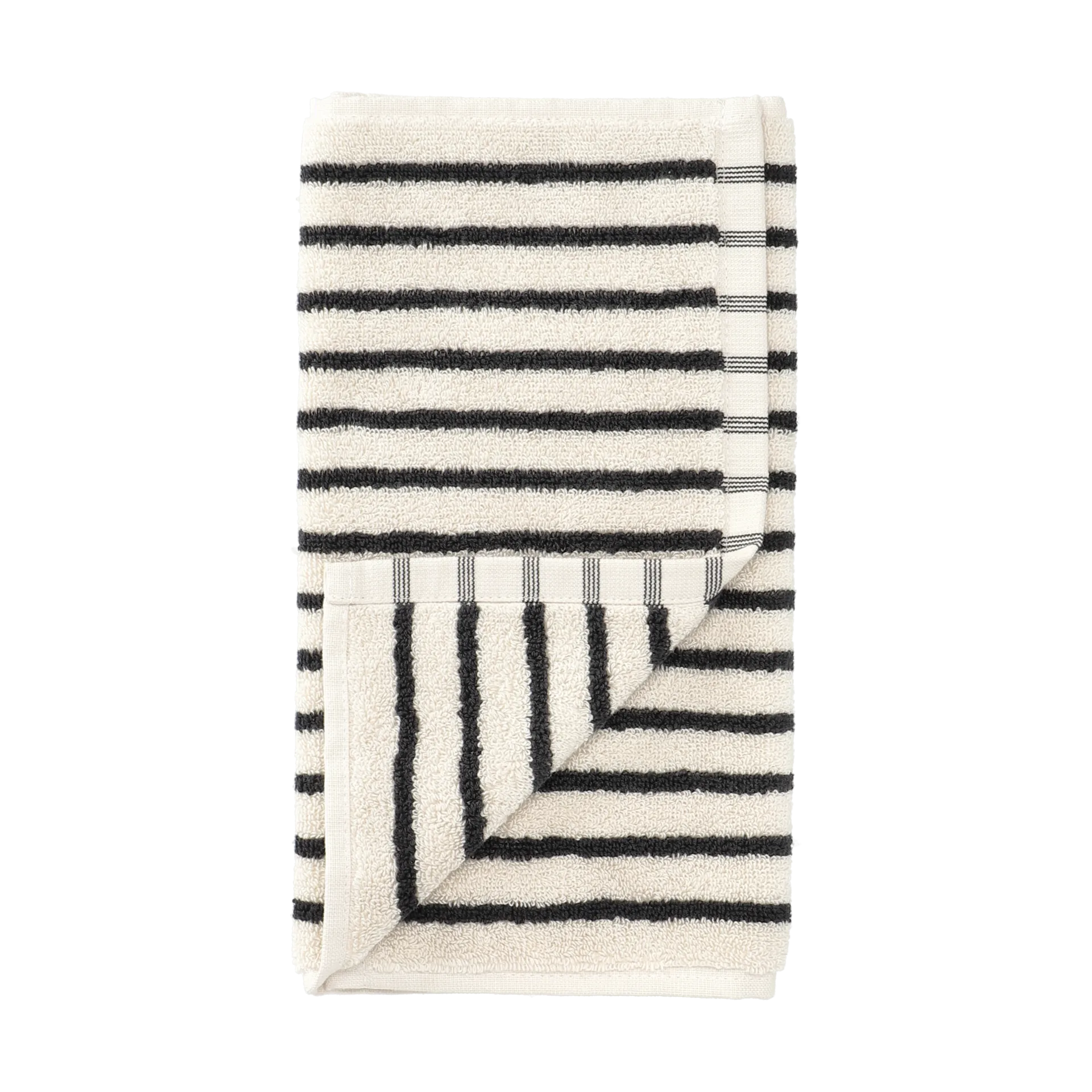 Scandi Living Serviette Drift cm Blanc-noir