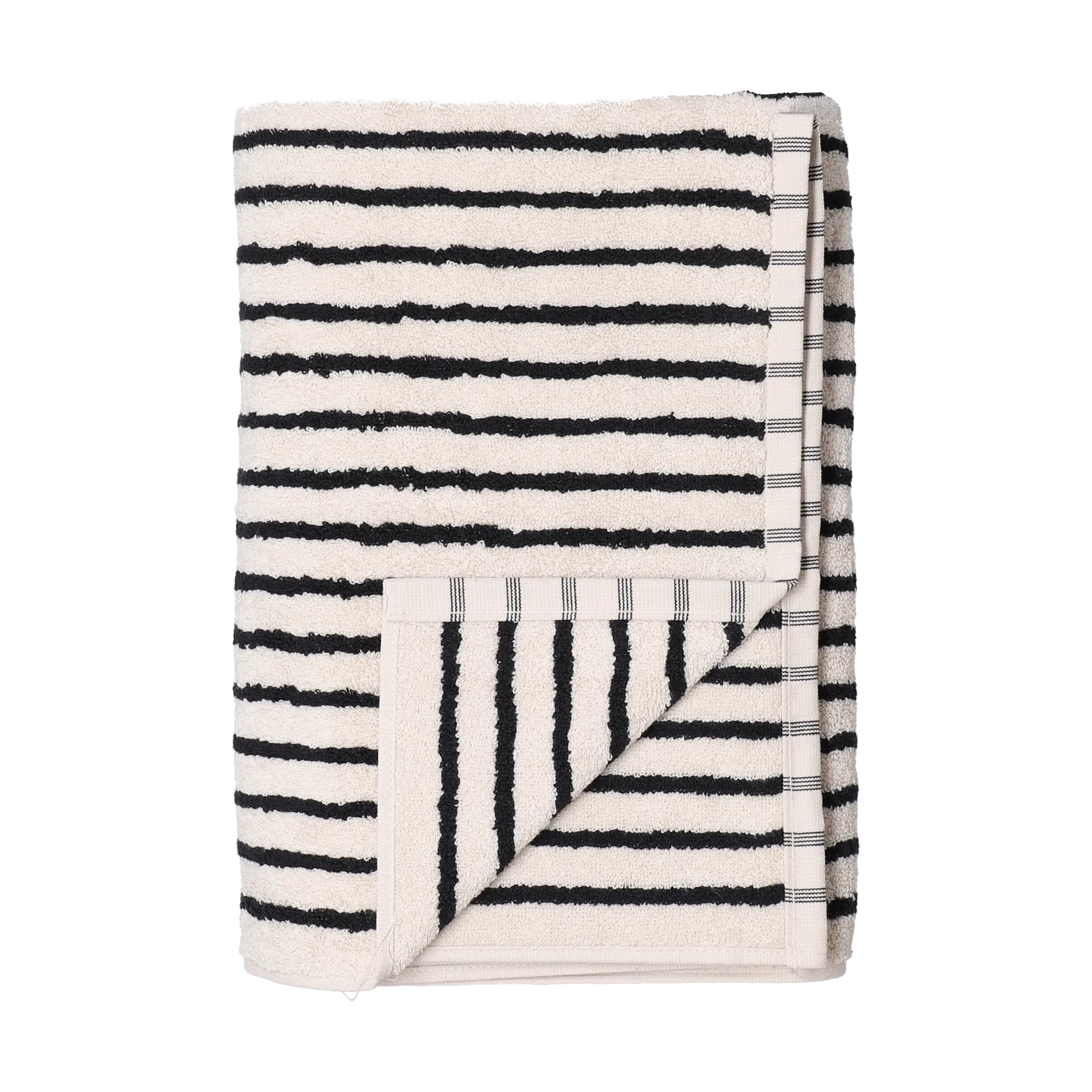 Scandi Living Serviette Drift cm Blanc-noir — vue 3