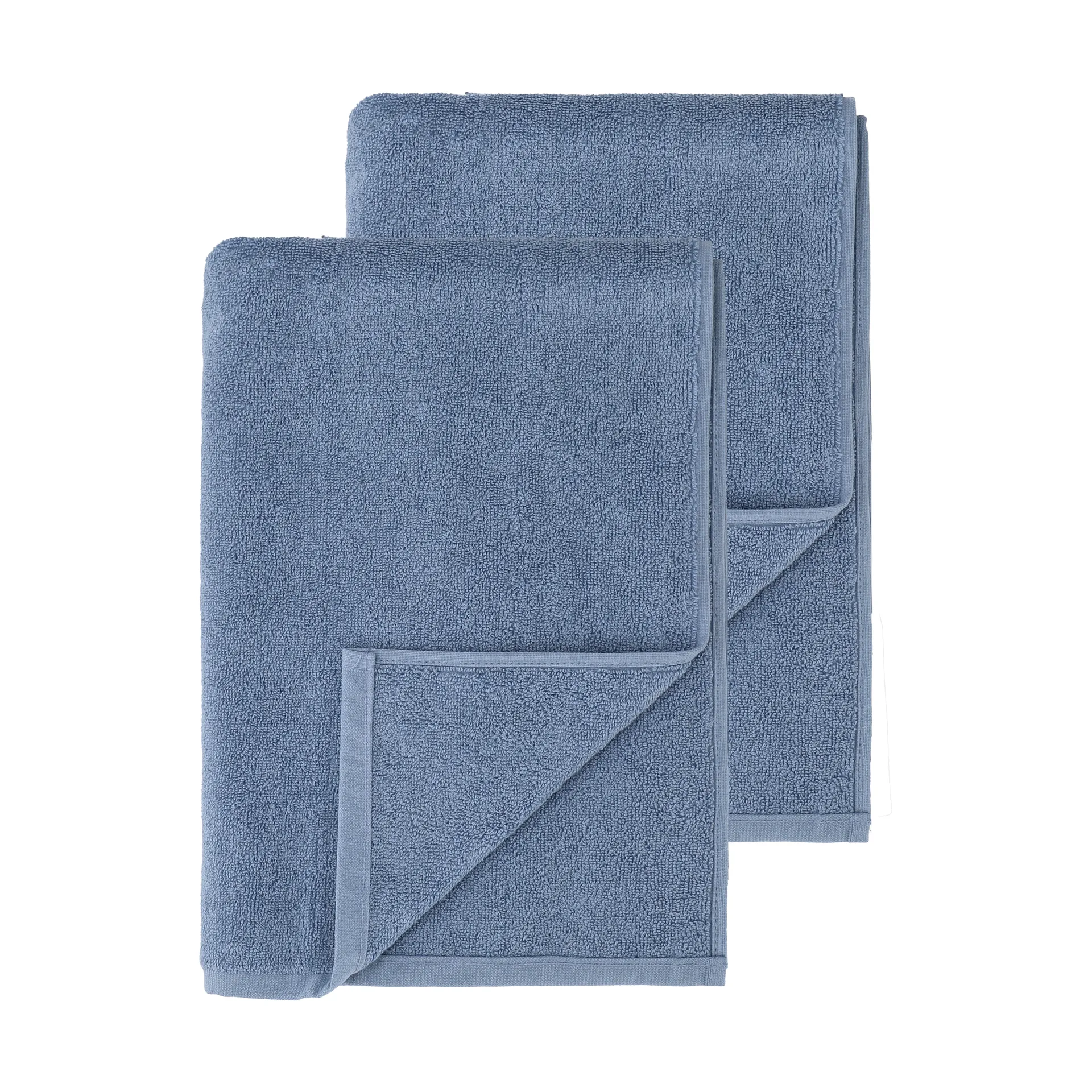 Scandi Living Serviettes de bain Drift cm lot de 2 Bleu