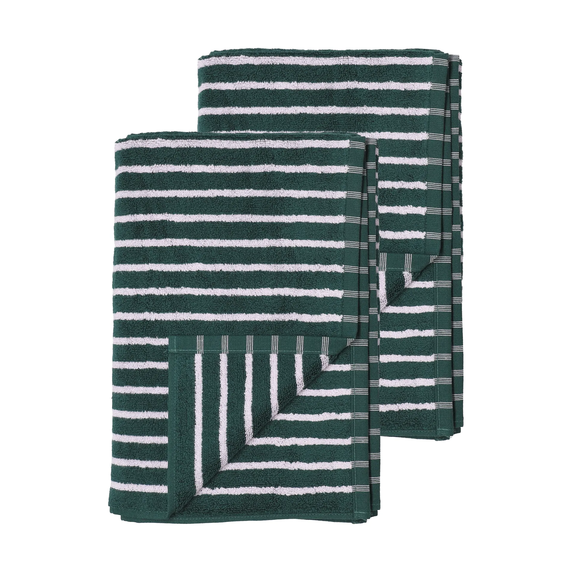 Scandi Living Serviettes de bain Drift cm lot de 2 Vert-violet