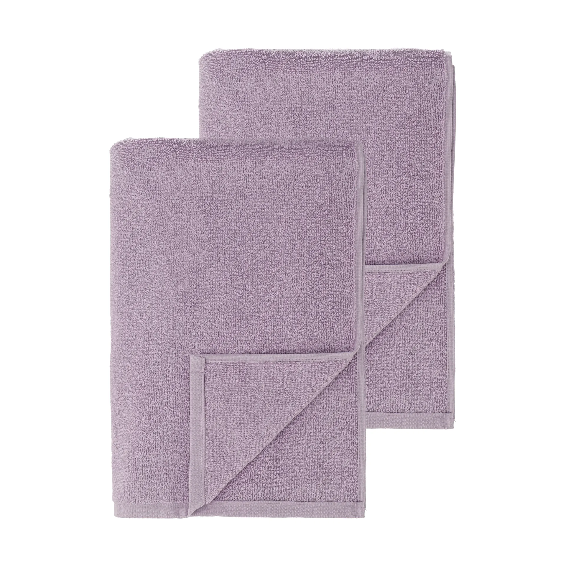 Scandi Living Serviettes de bain Drift cm lot de 2 Violet