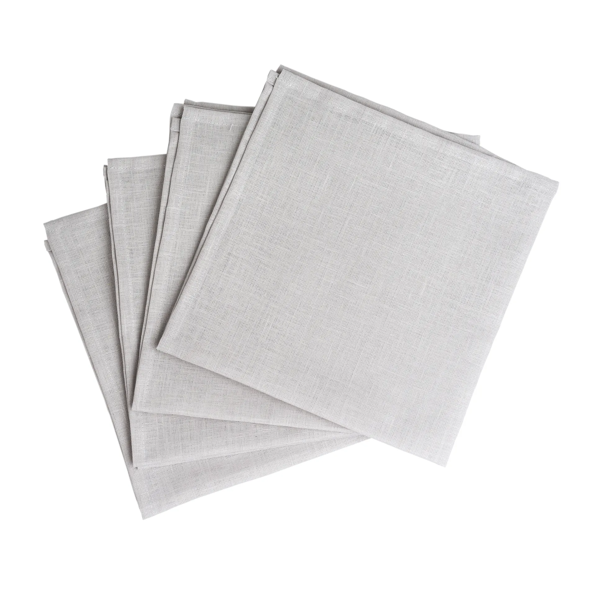 Scandi Living Serviettes de table Clean cm lot de 4 icy grey