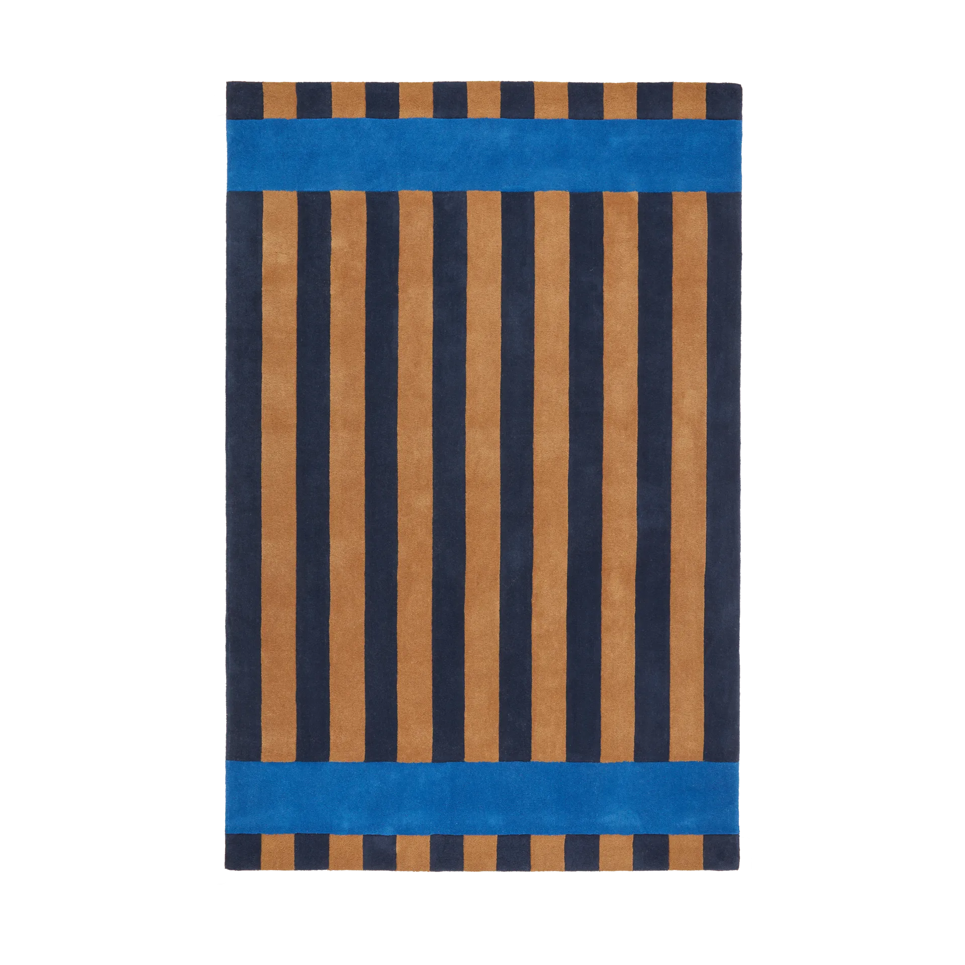 Scandi Living Tapis en laine Aisles Bleu, cm — vue 3