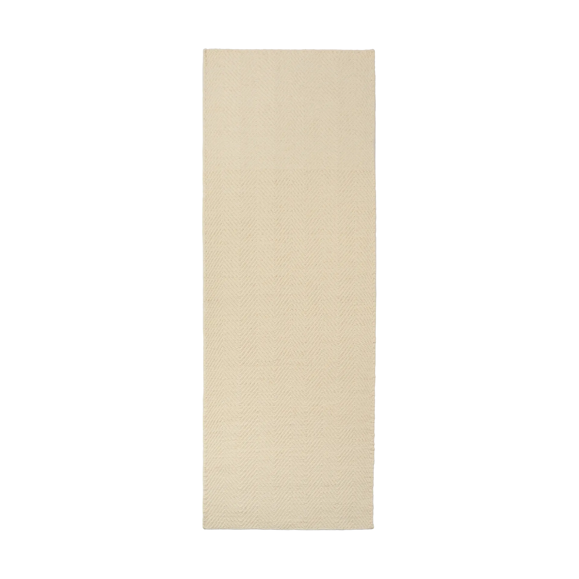 Scandi Living Tapis en laine Furrow blanc nature cm