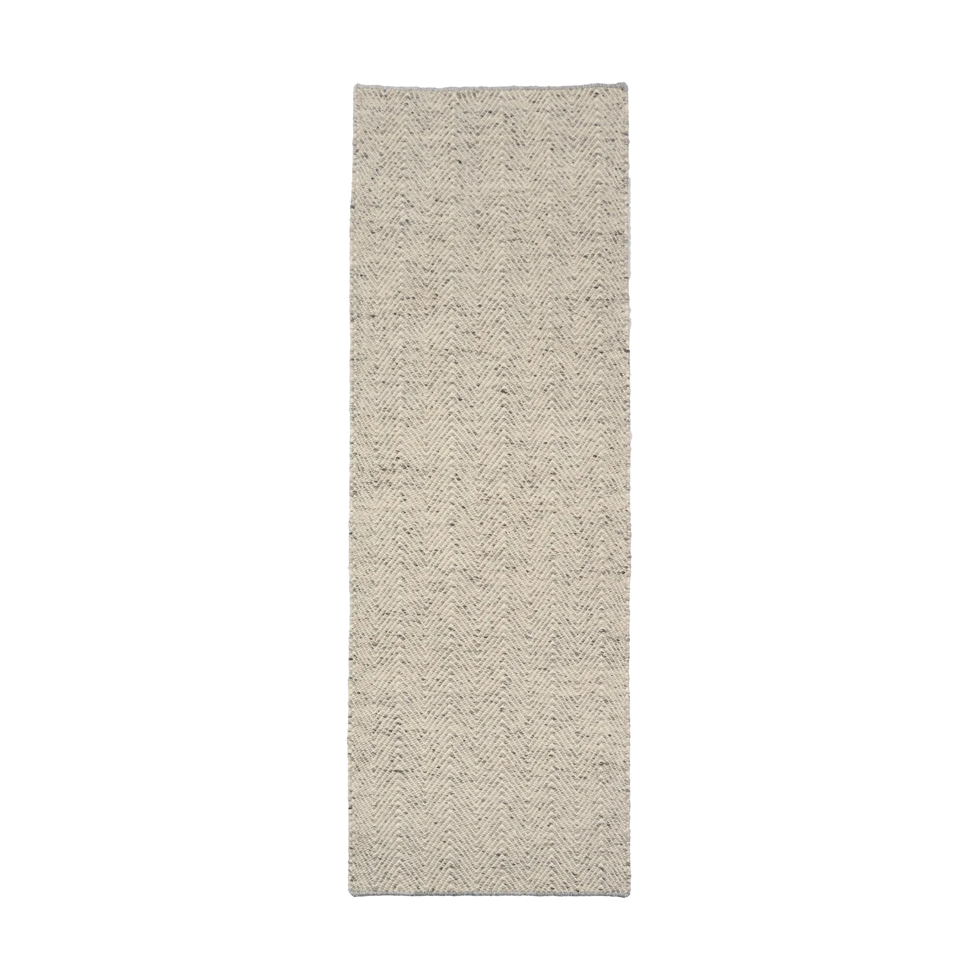 Scandi Living Tapis en laine Furrow blanc nature/gris cm