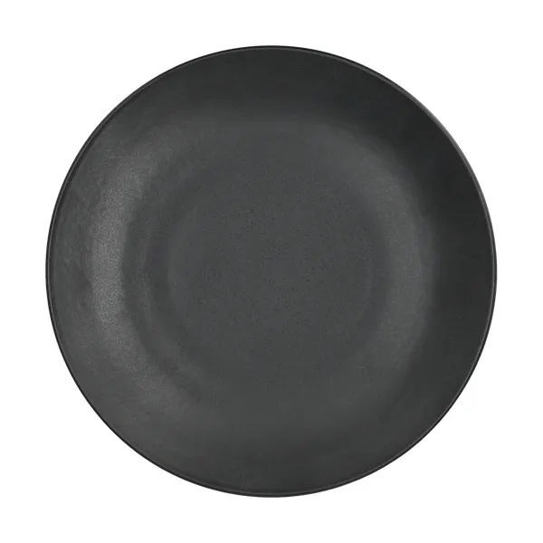 Terra mattallrik, Svart stengods, Ø26,5 cm