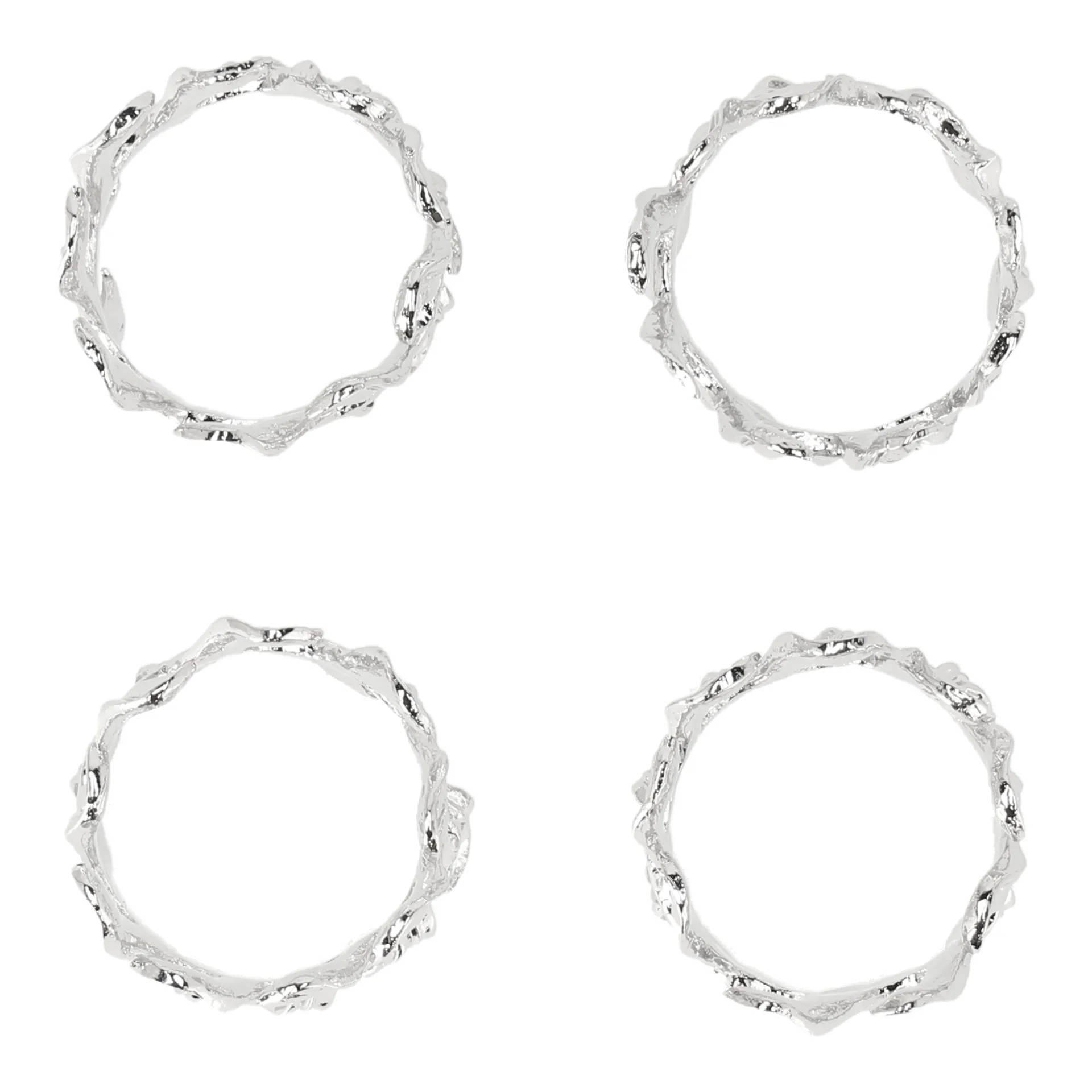 Scandi Living Vine servietring Ø4,7 cm 4-pak Zinklegering