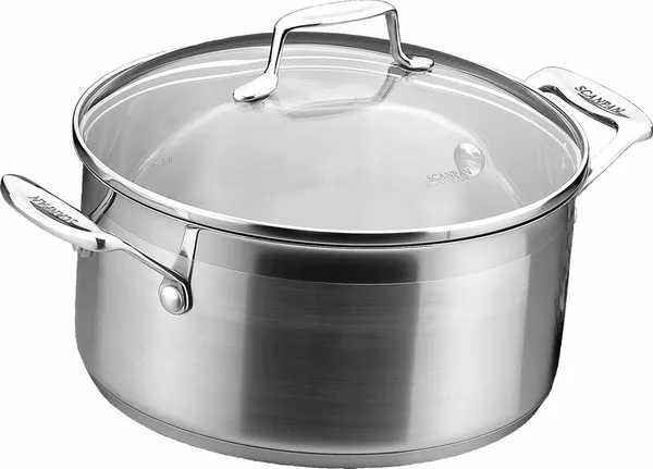 Scanpan Impact gryta med lock 4,8 L, Rostfritt stål
