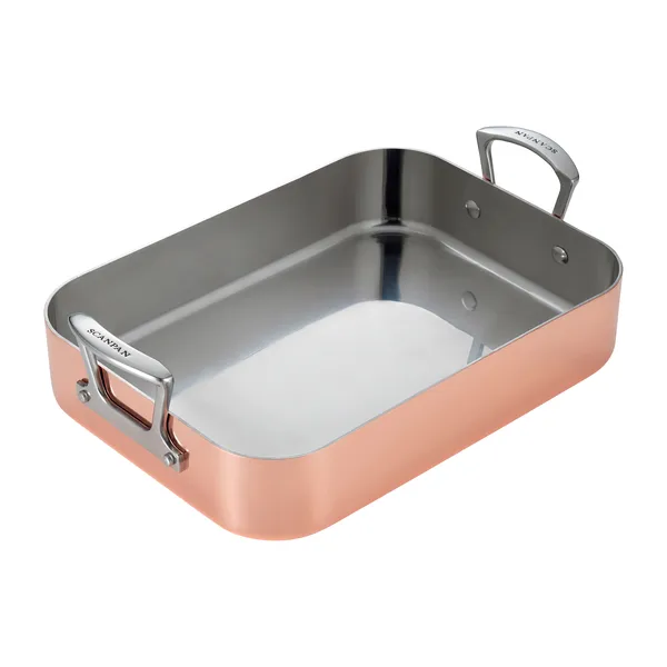 Scanpan Maitre D’ långpanna roaster koppar, 35x24 cm