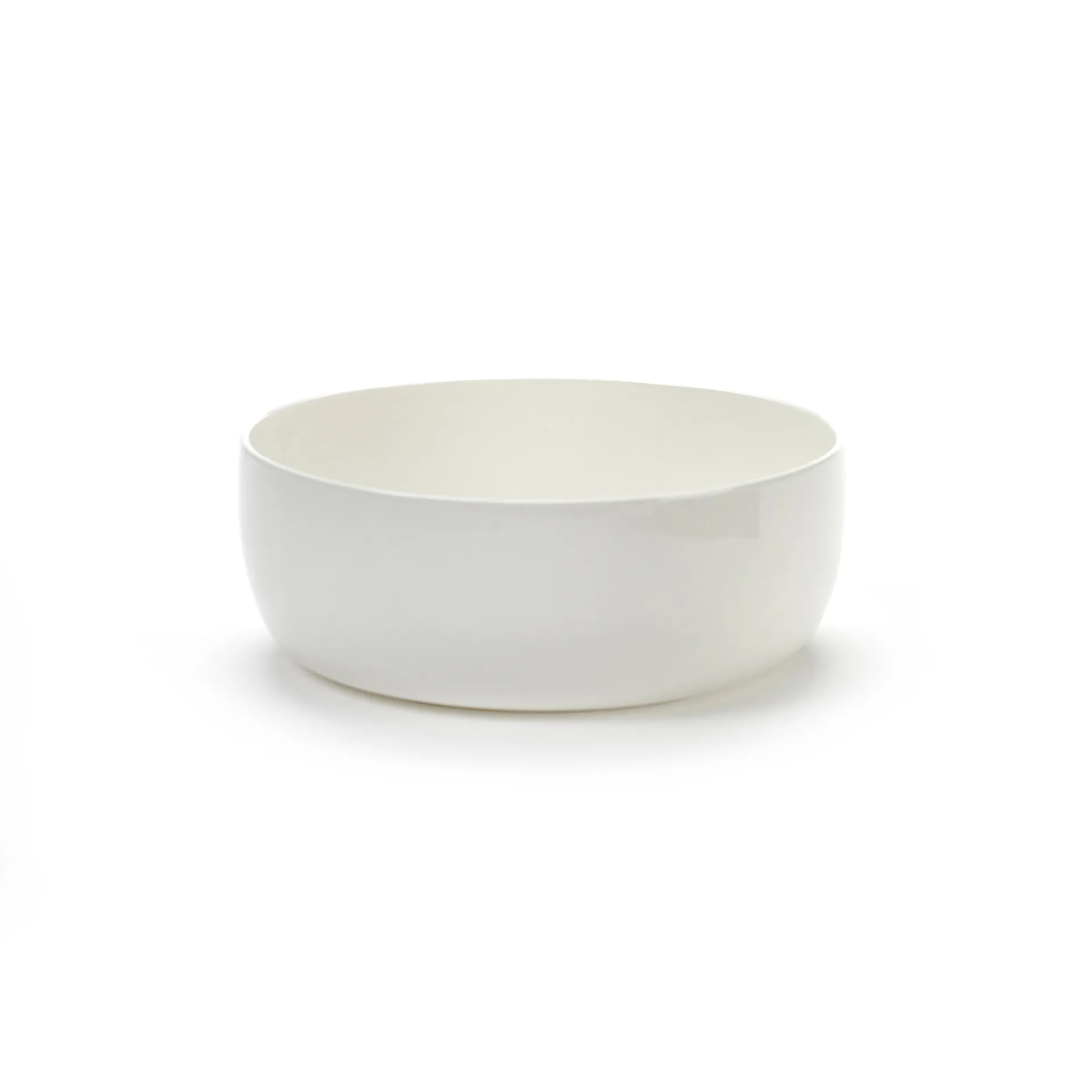 Serax Base morgenmadsskål med lav kant hvid 16 cm billede