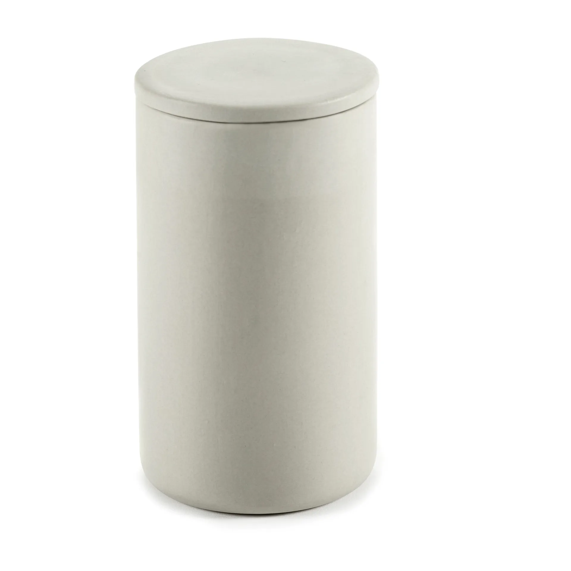 Serax Bocal de stockage rond avec couvercle Cose haut Ø7 cm Beige