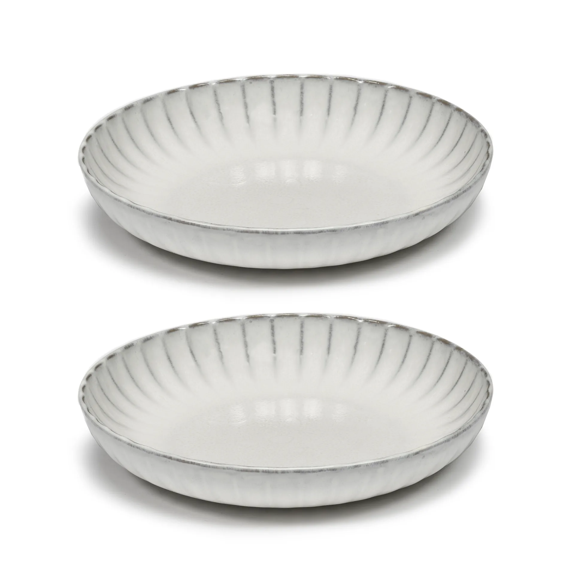 Serax Inku high tallerken M &Oslash;21 cm 2-pakn. White